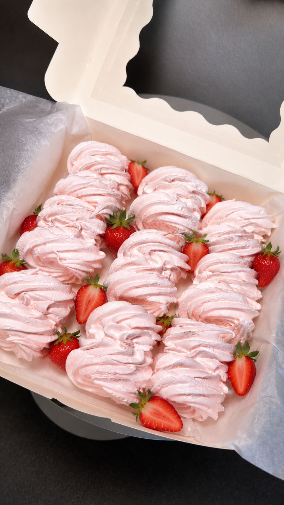 Strawberry Marshmallow Scroll Gift Box