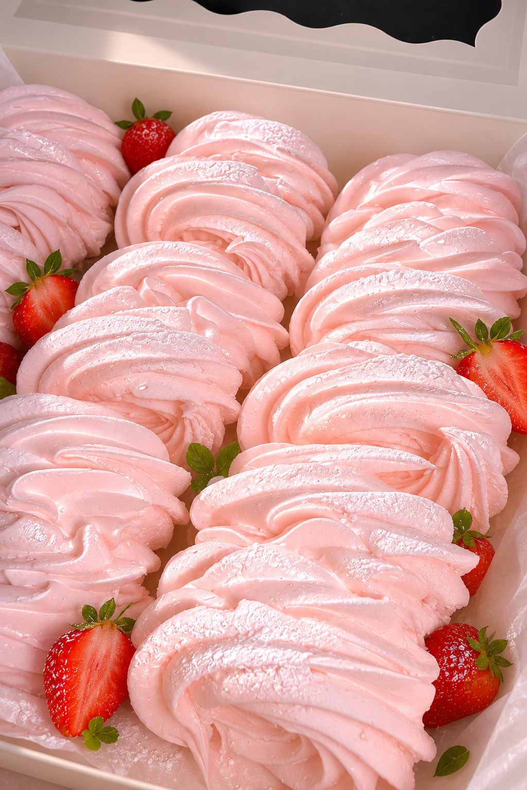 Strawberry Marshmallow Scroll Gift Box