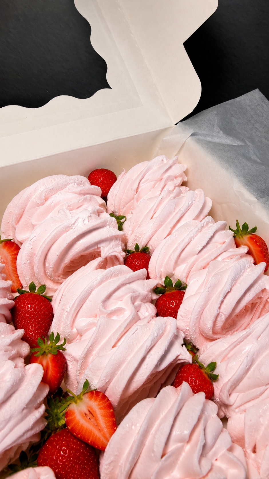 Strawberry Marshmallow Scroll Gift Box