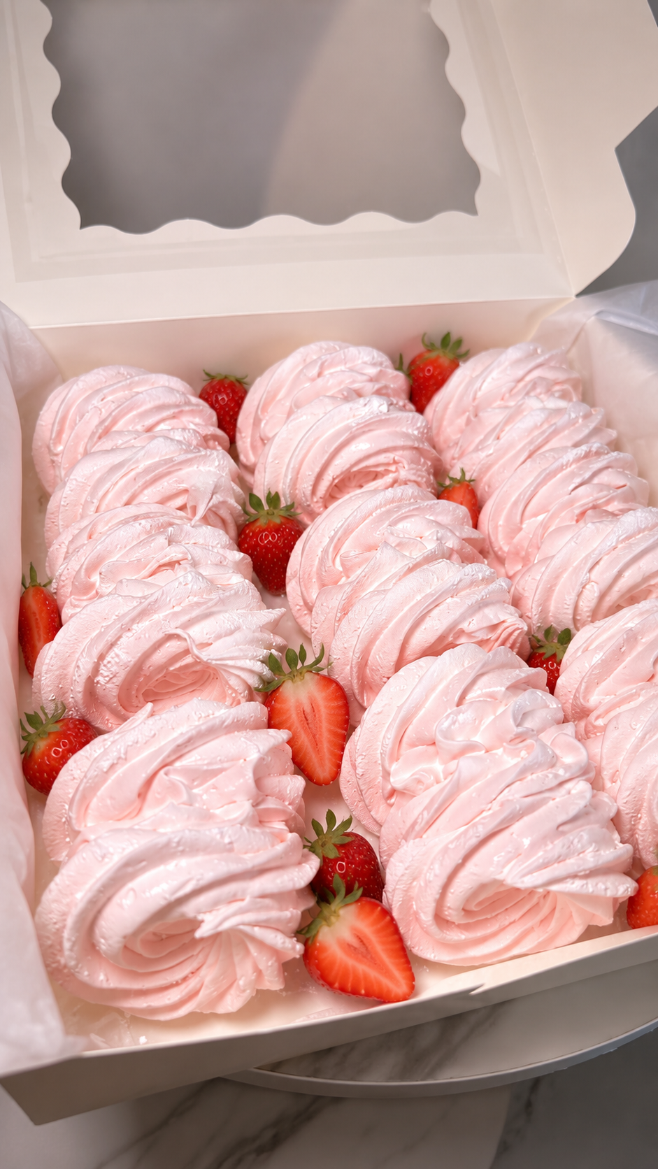 Strawberry Marshmallow Scroll Gift Box