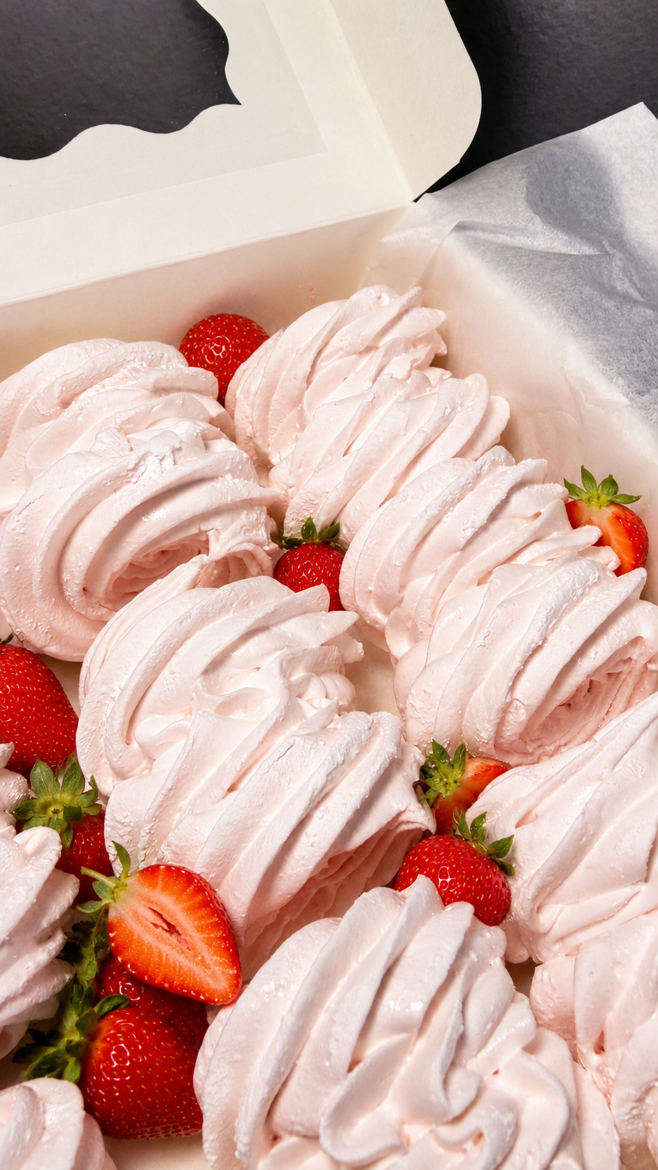 Strawberry Marshmallow Scroll Gift Box
